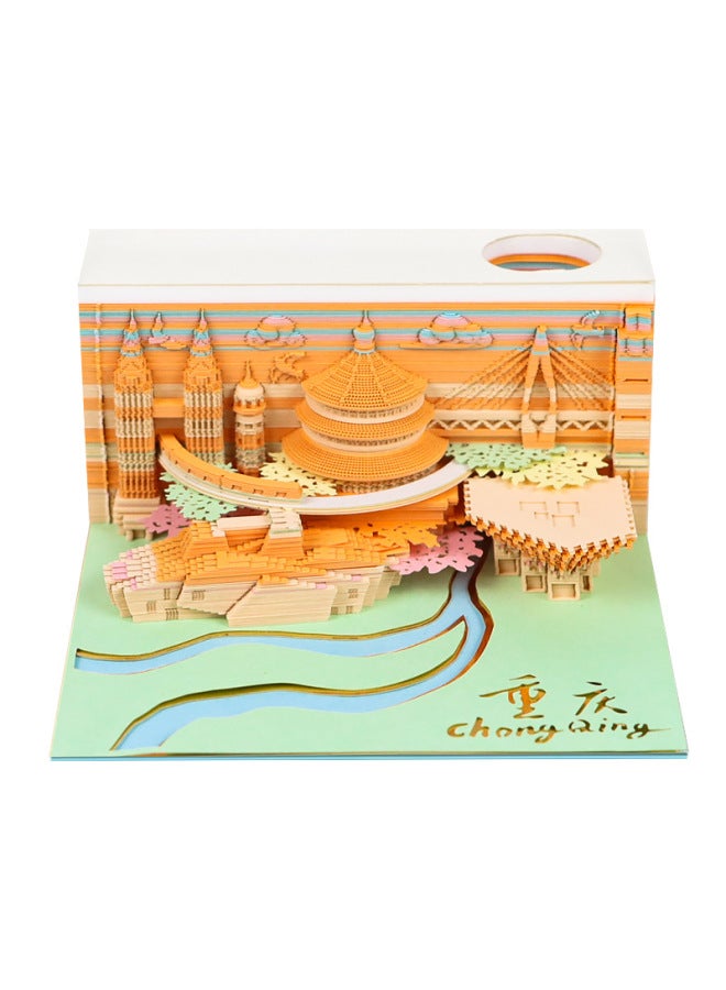 Hot Creative Desktop Ornaments Paper Carving Calendar Harry Potter Peripheral Cultural And Creative Gifts 3d Stereo Note Pad