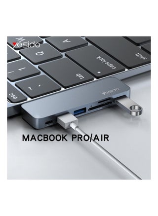 Yesido Dual USB-C Intelligent Hub 6 in 1 For MacBook Pro and Air HB10 - pzsku/Z297C82C3D92AD76D491EZ/45/_/1678626358/20b5e82b-c884-4208-91ea-812e134c24d0