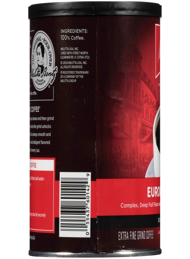 Melitta European Roast Coffee, Extra Dark Roast, Extra Fine Grind, 10.5 Ounce can (Pack of 6) - Image 3