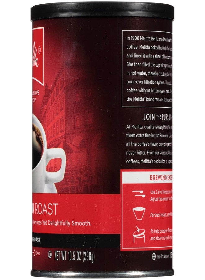 Melitta European Roast Coffee, Extra Dark Roast, Extra Fine Grind, 10.5 Ounce can (Pack of 6) - Image 2