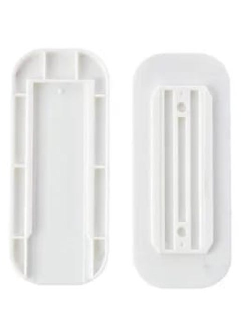 Plug Holder – Seamless Punch-Free Power Strip Wall Mount Sticker for Sockets – Cord Organizer and Fixer for Home Use (White)