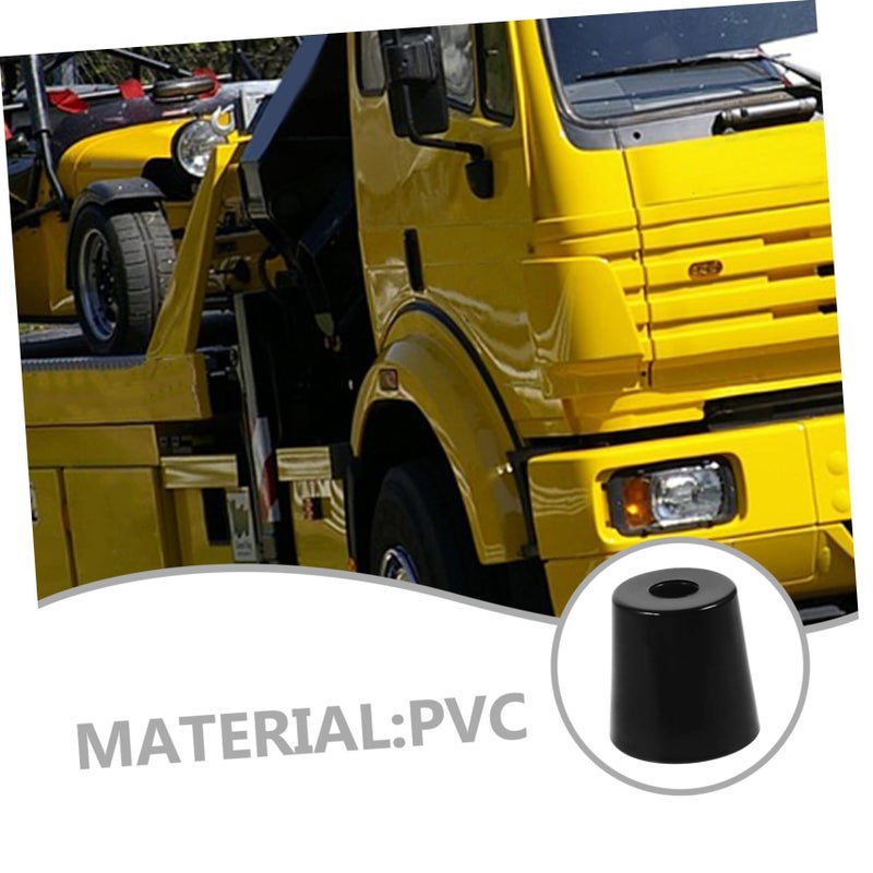 Luxshiny 4pcs Cone Trailer Ramp Rubber Bumpers for Truck Cargo Stability - Image 5