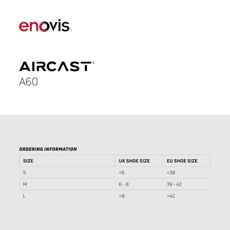 AIRCAST A60 Ankle Support Brace Ankle Sprain Chronic Instability Stabilising Sports Support for Protection and Prevention Size Large Left Black - Image 5