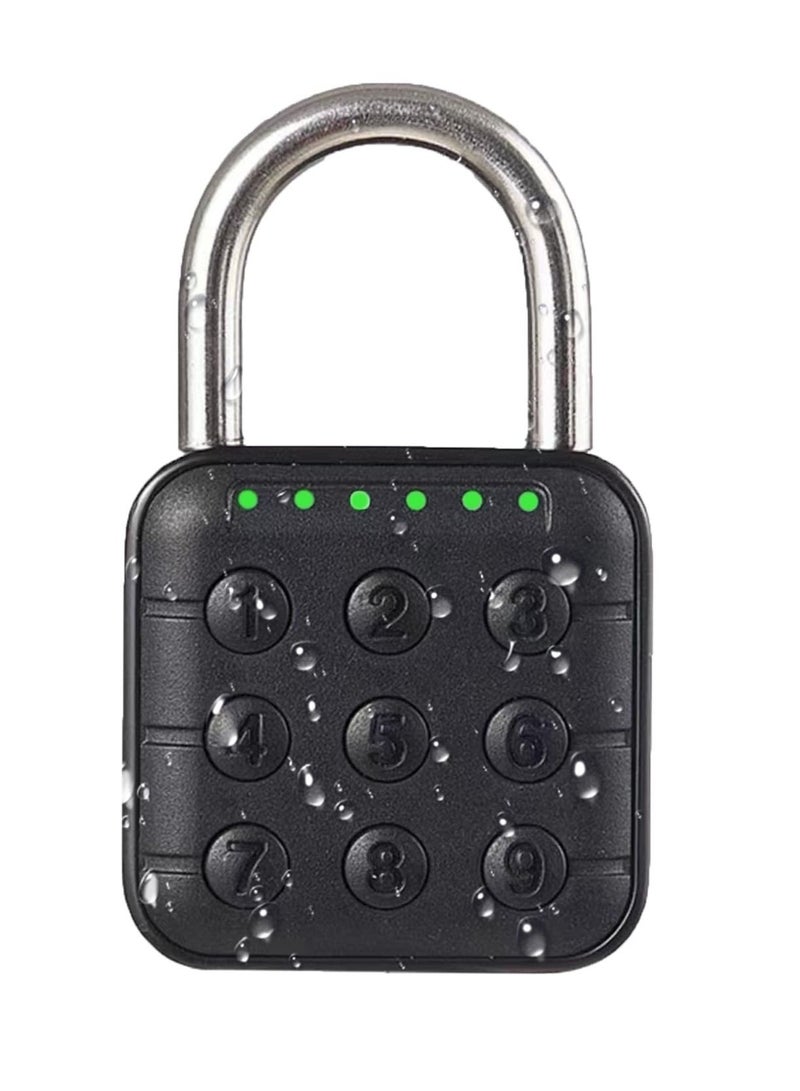 Combination Lock for Locker, 6 Digit Waterproof Smart Code Padlock, Combo Lock, Perfect for Lockers, Luggage, Gym Lockers, Storage Boxes, and Suitcases. - Image 1