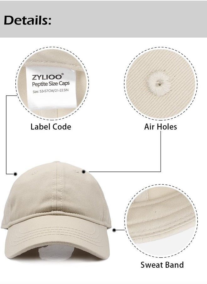 Zylioo - Small Head Baseball Cap,Extra Small Gym Cap for Unisex,Baseball Hats for Small Heads - Image 1