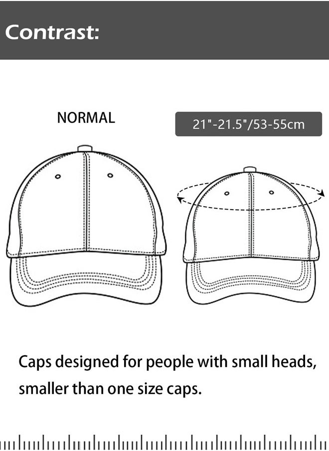 Zylioo - Small Head Baseball Cap,Extra Small Gym Cap for Unisex,Baseball Hats for Small Heads - Image 1