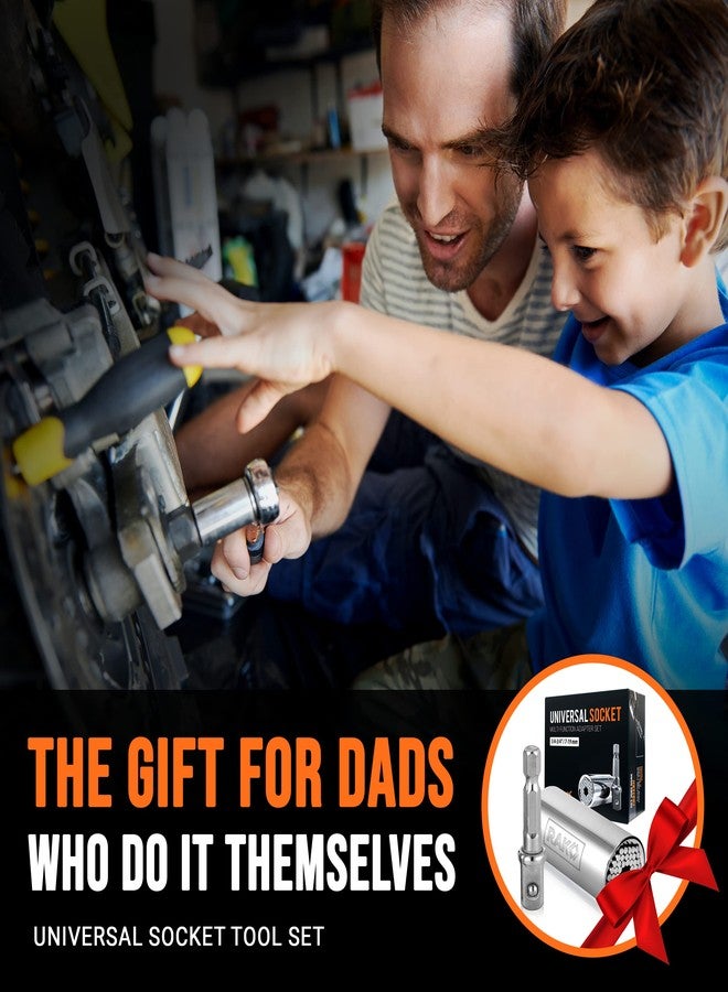 راك مجموعة مفاتيح ربط عالمية فائقة من RAK، مقاس 7-19 مم، مقبض تمساح مع مجموعة محول مثقاب كهربائي، هدية مثالية لعيد الميلاد للرجال والآباء والزوج. - Image 3