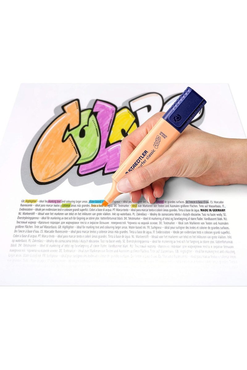 STAEDTLER 364 CWP6 Textsurfer Classic Pastel Highlighter, 6 Colours (Pastel) - Image 5