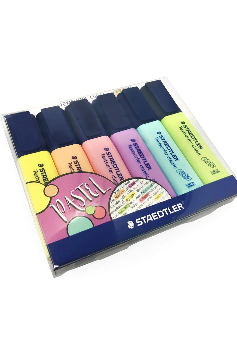 STAEDTLER 364 CWP6 Textsurfer Classic Pastel Highlighter, 6 Colours (Pastel) - Image 4