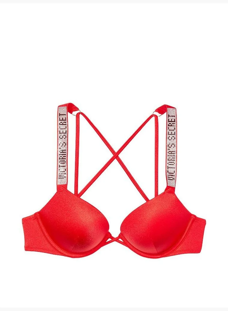 Victoria's Secret Shine Strap Bombshell Add-2-Cups Push-Up Bikini Top