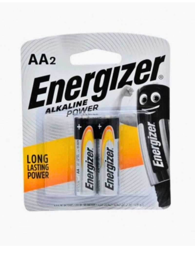 Energizer Aa Alkaline Power Batteries Pack Of 2 - Image 1