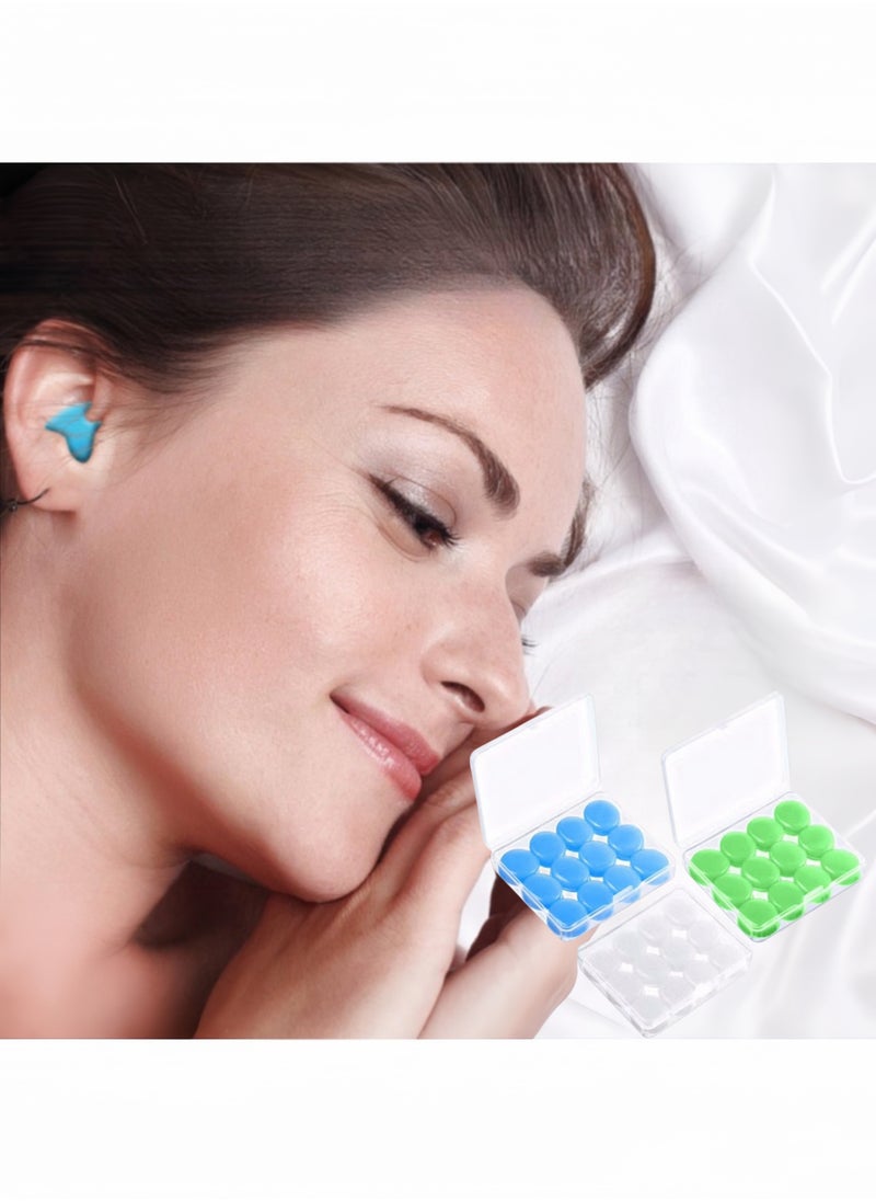 Generic 36 pieces Ear Plugs for Sleeping Soft Reusable Moldable Silicone Earplugs Noise Cancelling Earplugs Sound Blocking Ear Plugs with Case for Swimming  - Image 1