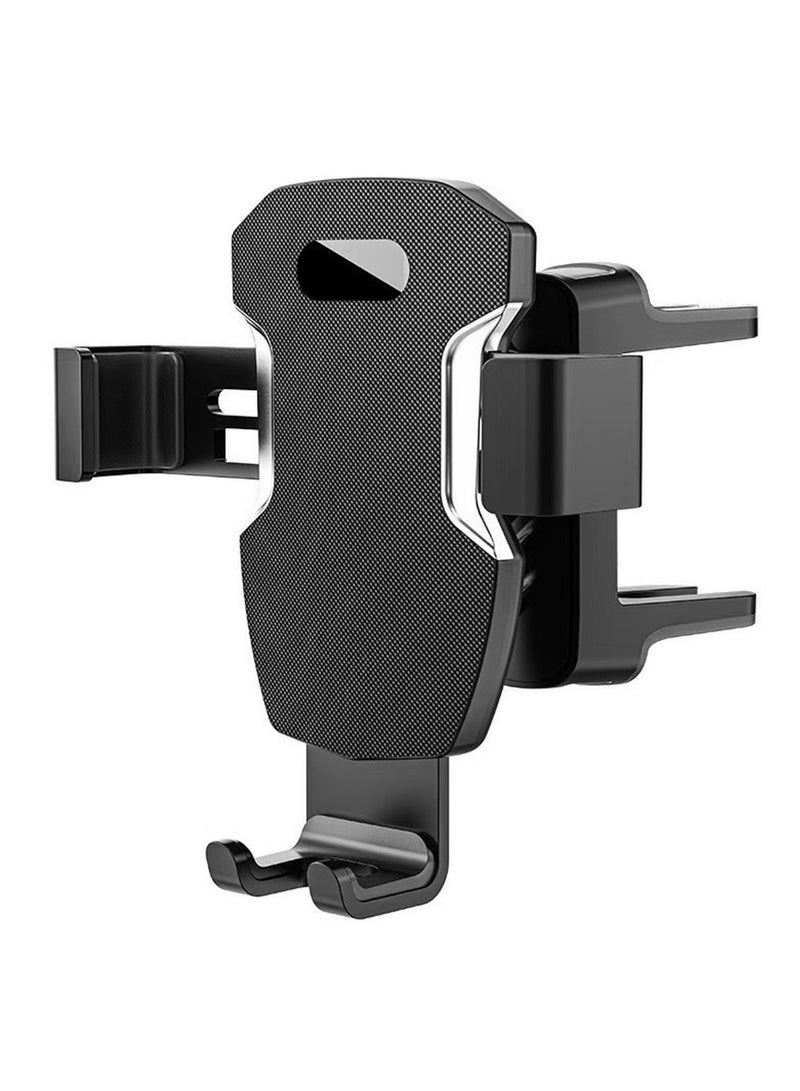 Dual Vent Car Phone Holder, ABS Material, 360° Rotation, 270° Angle Adjustment, Universal Fit, with Gravity Suction Mount for Vehicle Air Outlets  - Image 2