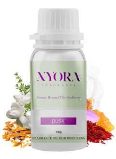 NYORA DUSK Essential Oil for aroma diffusers A rich Aroma that opens with warm raspberry, touched by saffron and thyme. It evolves with the essence of frankincense and jasmine.130g (~130ml)