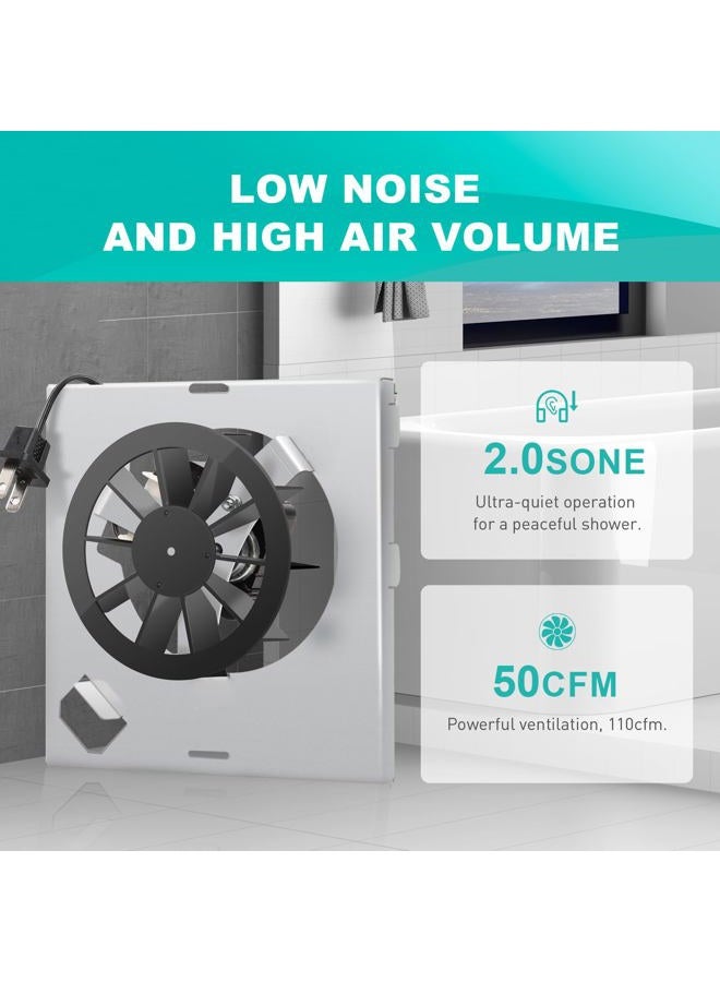 Motoasis 【Upgrade】 696N-R02 B Unit 50CFM Fan Compatible with Broan-Nutone 688-K 688-J 688-H 688-G 695N-R02 B, 696N-R01 B, 695N-R02 B,2.0 Sones,S97012026 Fan Assembly - Image 4