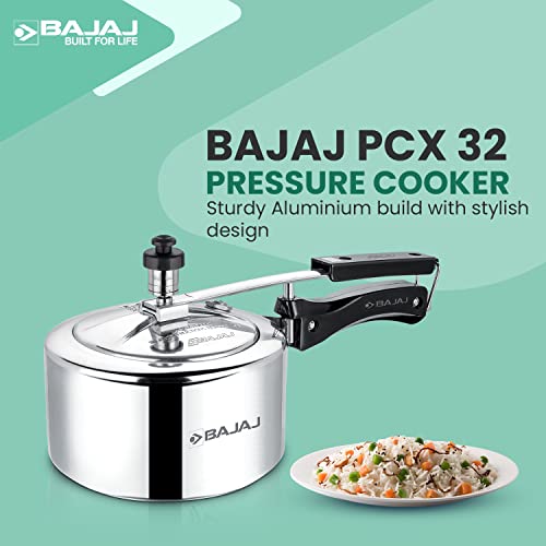 Bajaj Aluminium Inner Lid Pressure Cooker with Induction Base (2 litre, Silver, ISI Certified) PCX 42 - Image 2