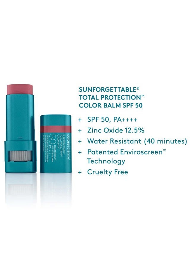 Colorescience Sunforgettable Total Protection Color Balm SPF 50, for Cheeks & Lips | Berry - Image 4
