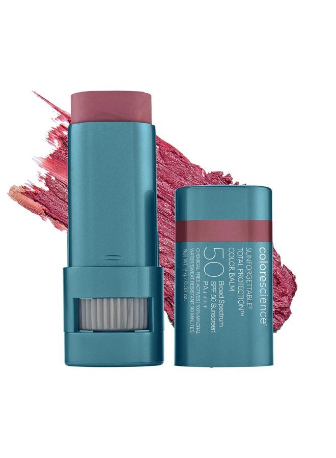 Colorescience Sunforgettable Total Protection Color Balm SPF 50, for Cheeks & Lips | Berry - Image 1
