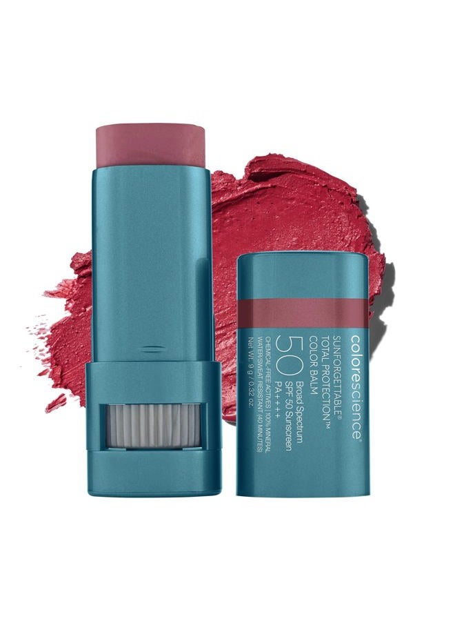 Colorescience Sunforgettable Total Protection Color Balm SPF 50, for Cheeks & Lips | Berry - Image 1