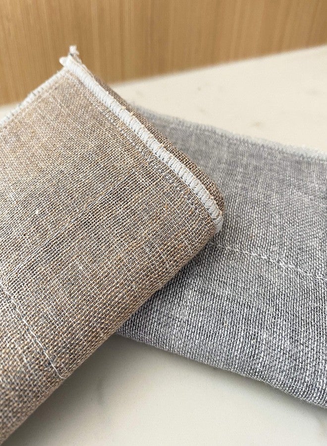 IPPINKA منشفة وجه بنشوتان العضوية من IPPINKA ناوراب، مضادة للرائحة بشكل طبيعي، رمادي/عاجي - Image 2