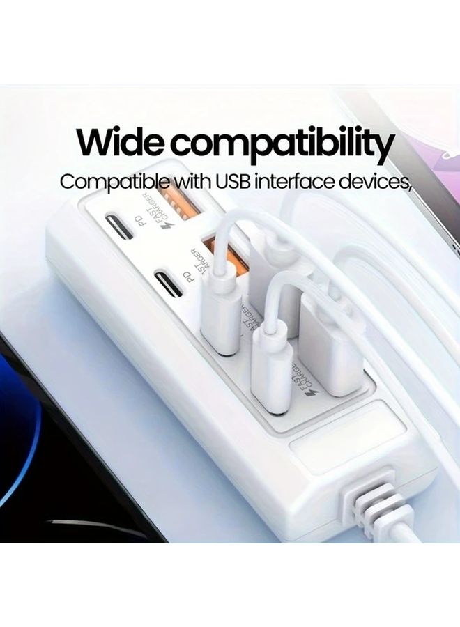 8 Port USB Charging Station 25W Fast Charger With 4 USB A And 4 Type C Ports For Desk And Family Use - Image 3