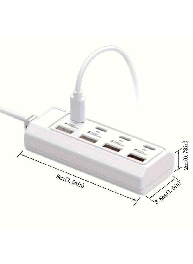 8 Port USB Charging Station 25W Fast Charger With 4 USB A And 4 Type C Ports For Desk And Family Use - Image 4