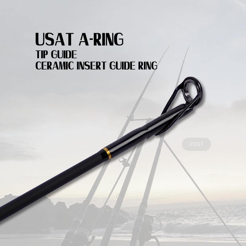 Fiblink Surf Fishing Rod 3 Piece Portable Travel Casting Rod Saltwater Surf Rod 10ft - Image 4