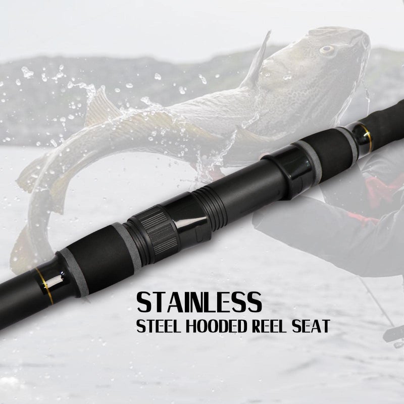 Fiblink Surf Fishing Rod 3 Piece Portable Travel Casting Rod Saltwater Surf Rod 10ft - Image 5