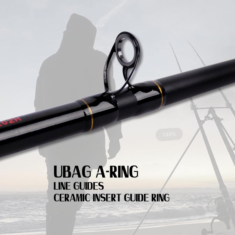 Fiblink Surf Fishing Rod 3 Piece Portable Travel Casting Rod Saltwater Surf Rod 10ft - Image 3