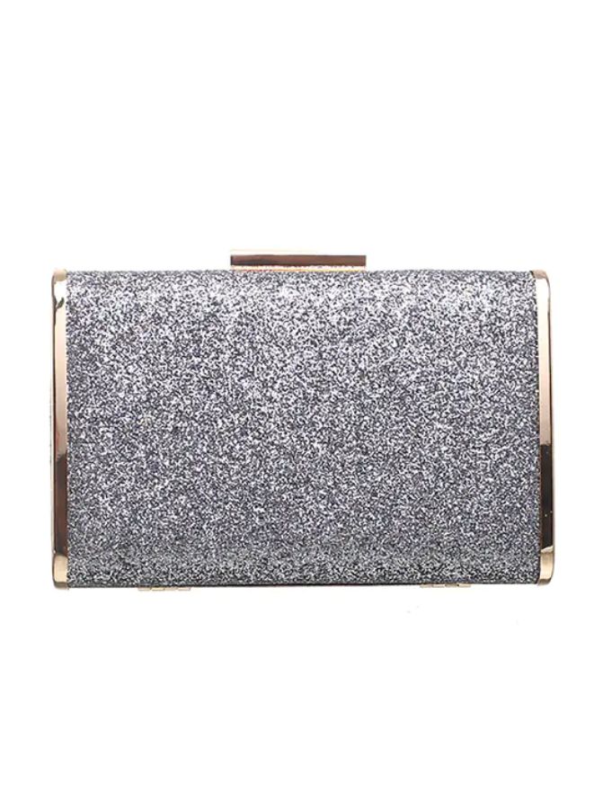 Elegant Clutch Purse Party Handbag | Rhinestone Ring Handle Evening Bag  - Image 1