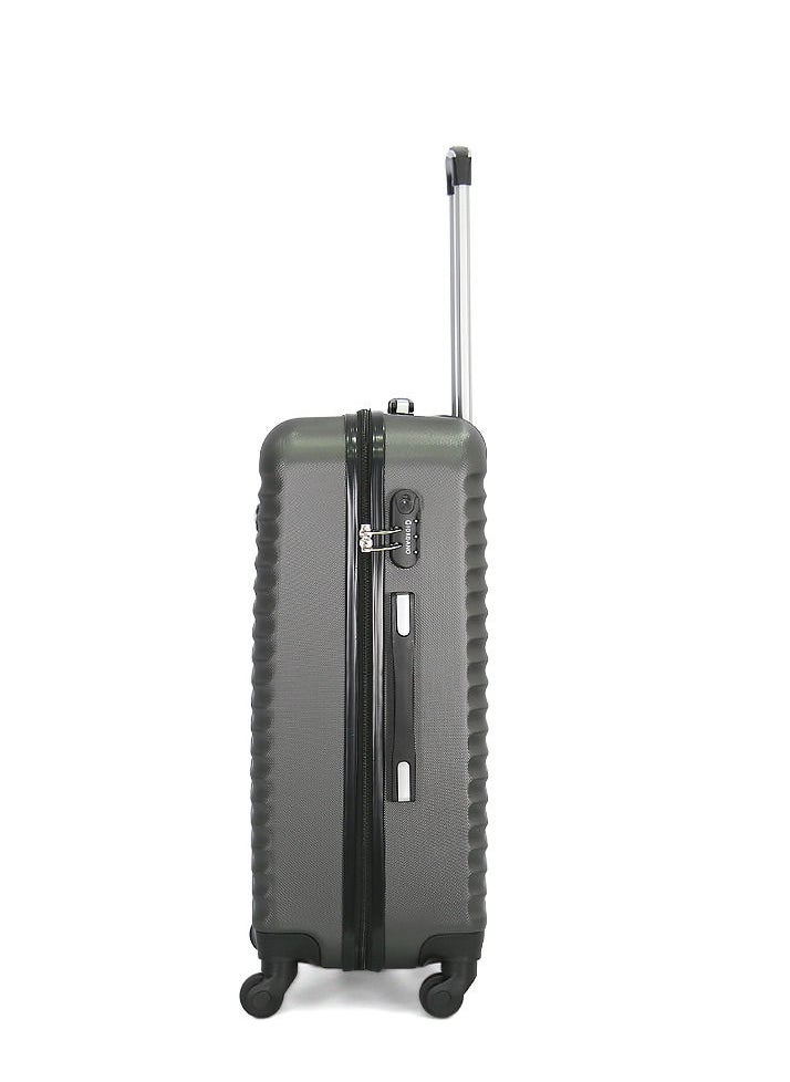 GIORDANO 3-Piece ABS Hardside Spinner Iron Rod Luggage Trolley Set Grey-25/112/3TR-GREY  - Image 3