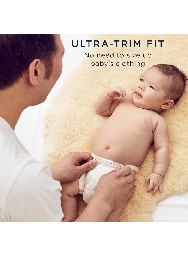 Esembly Cloth Diaper Inner, Trim-Fitting, Certified Organic Cotton, Reusable and Absorbent Leak-Proof Diapers with Snap Closure for Eco-Friendly Diapering, 3-Pack Size 1 (7-17lbs) - Image 4