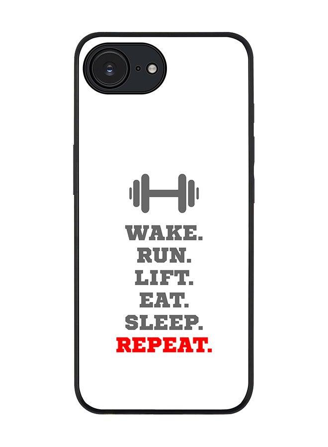 Stylizedd For Apple iPhone 16e Case,Slim fit Camera Protection, Shockproof Thin Phone cover  - Routine (White) - Image 1