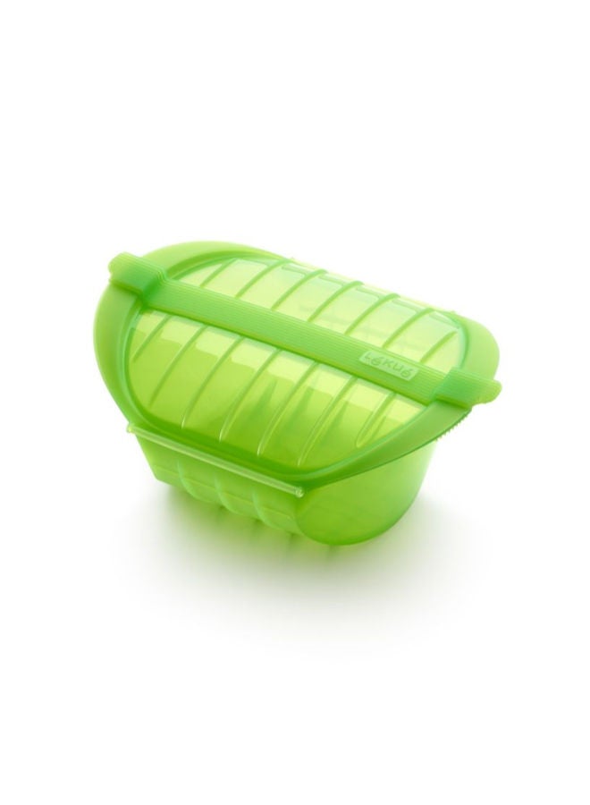 Lekue Deep Microwave Steam Cooker -Green - Image 1