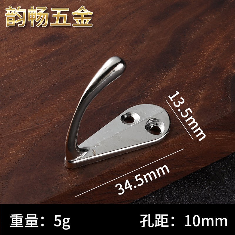 general Zinc Alloy Single Coat Hook Antique Style Wall Mount for Clothes Scarves - Image 1