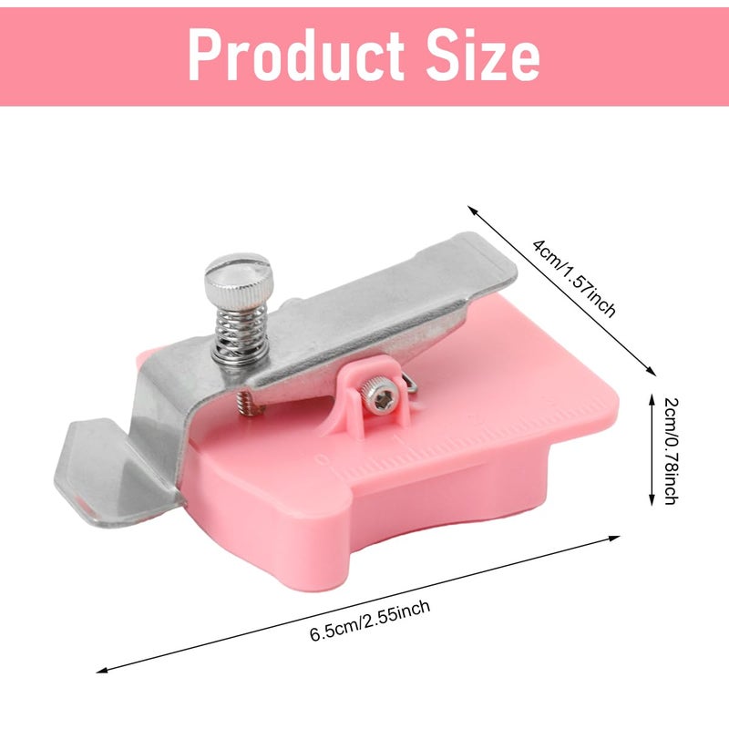 HASTHIP HASTHIP Upgraded Seam Guide for Sewing MachineSewing Clips Supplies AccessoriesMagnetic Sewing Guide with ClipMultiPurpose Tool Polygonal Strong GaugeUniversal Sewing Machine Pink  - Image 2