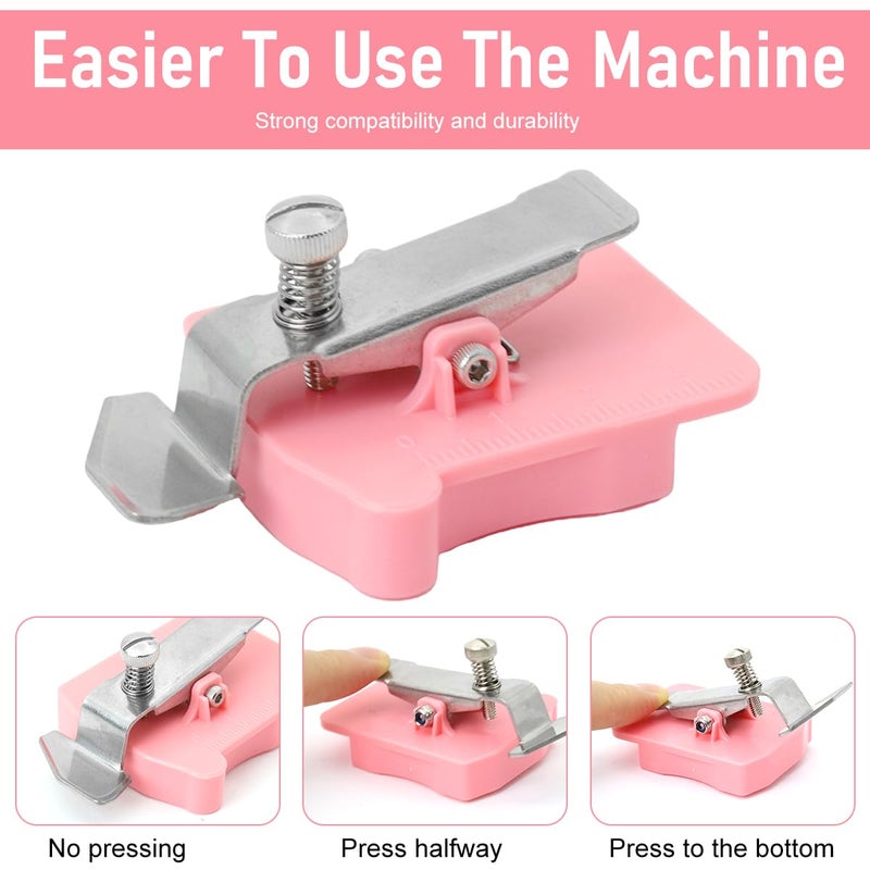 HASTHIP HASTHIP Upgraded Seam Guide for Sewing MachineSewing Clips Supplies AccessoriesMagnetic Sewing Guide with ClipMultiPurpose Tool Polygonal Strong GaugeUniversal Sewing Machine Pink  - Image 3