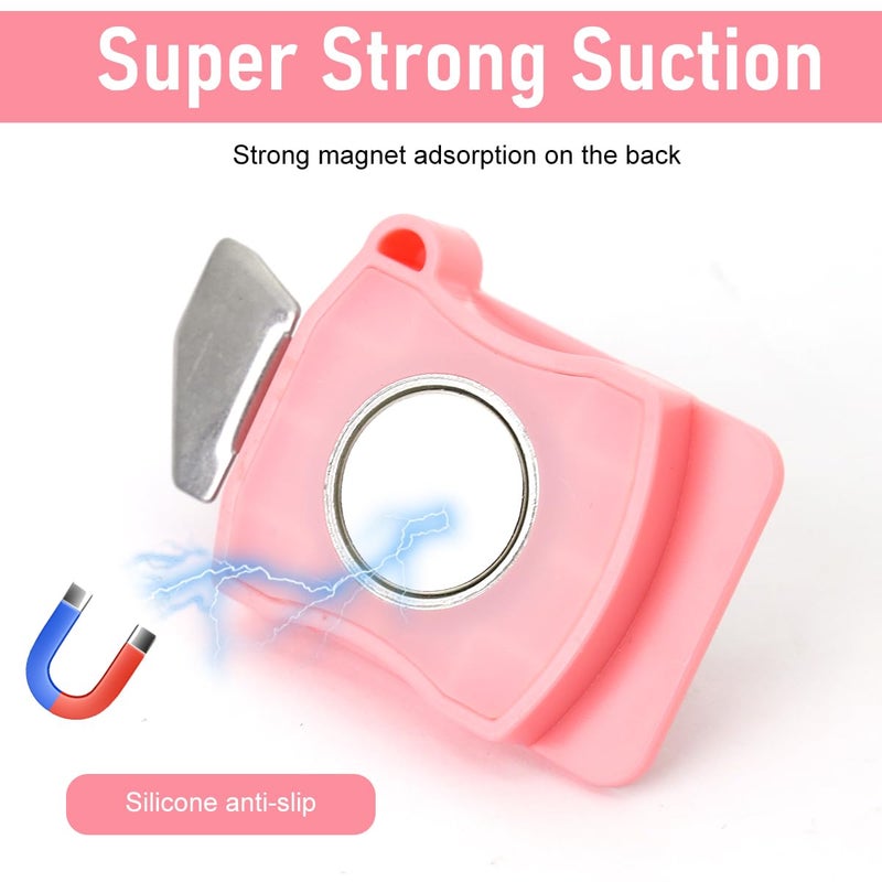 HASTHIP HASTHIP Upgraded Seam Guide for Sewing MachineSewing Clips Supplies AccessoriesMagnetic Sewing Guide with ClipMultiPurpose Tool Polygonal Strong GaugeUniversal Sewing Machine Pink  - Image 5