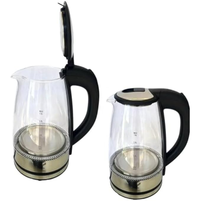 showkah Dual Pot Electric Kettle Cs997  2In1 Glass Tea Maker With 22L Kettle  15L Teapot BuiltIn Tea Strainer Induction Base Led Display Fast Boil BpaFree - Image 3