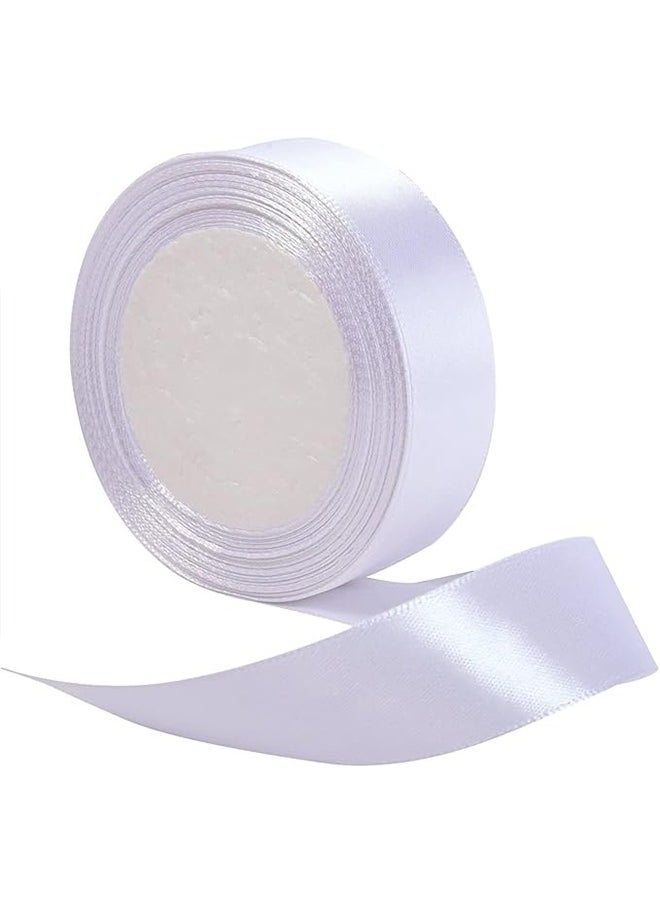 Share the Love - White Satin Ribbon – For Crafts, Wrapping And Decoration - Image 1
