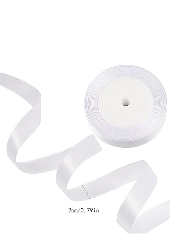 Share the Love - White Satin Ribbon – For Crafts, Wrapping And Decoration - Image 1