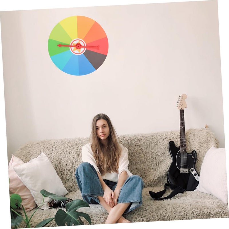 DIY Writable Spinning Prize Wheel for Parties Classroom Activities Easy Assembly - Image 4