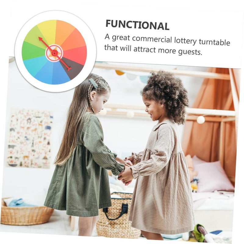 DIY Writable Spinning Prize Wheel for Parties Classroom Activities Easy Assembly - Image 5