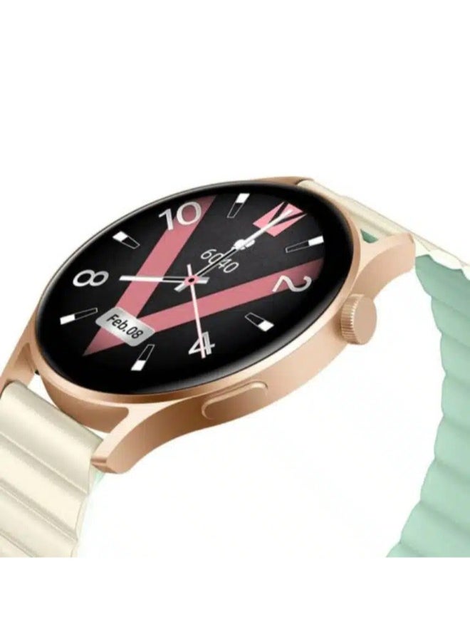 KIESLECT Kieslect Lora2 Lady Smart Watch 2 Straps Gold  - Image 2