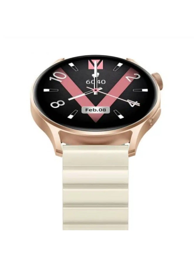 KIESLECT Kieslect Lora2 Lady Smart Watch 2 Straps Gold  - Image 3