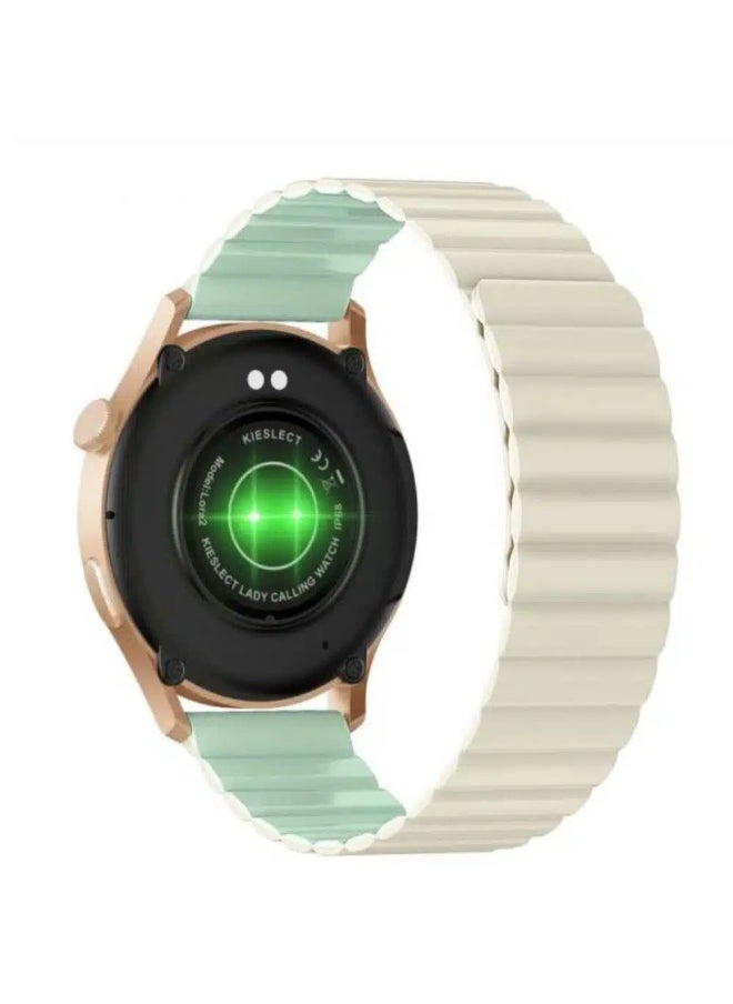 KIESLECT Kieslect Lora2 Lady Smart Watch 2 Straps Gold  - Image 4