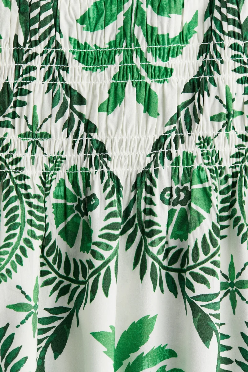 H&M Off-The-Shoulder Poplin Dress