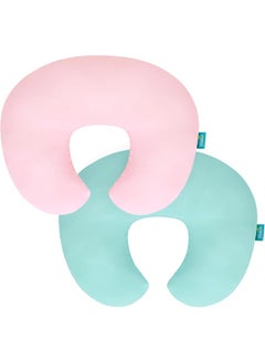Biloban Biloban Nursing Pillow Cover 2 Pack Fit Boppy Nursing Pillow Breathable & Skin-Friendly Nursing Pillow Slipcovers for Breastfeeding Mom Comfortable & Machine Washable Nursing Pillow Covers  - Image 1