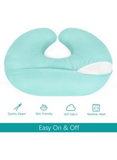 Biloban Biloban Nursing Pillow Cover 2 Pack Fit Boppy Nursing Pillow Breathable & Skin-Friendly Nursing Pillow Slipcovers for Breastfeeding Mom Comfortable & Machine Washable Nursing Pillow Covers  - Image 4