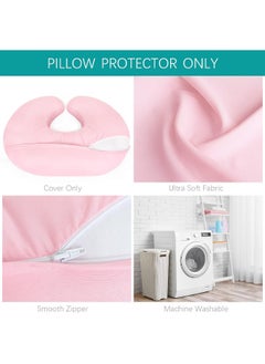Biloban Biloban Nursing Pillow Cover 2 Pack Fit Boppy Nursing Pillow Breathable & Skin-Friendly Nursing Pillow Slipcovers for Breastfeeding Mom Comfortable & Machine Washable Nursing Pillow Covers  - Image 5